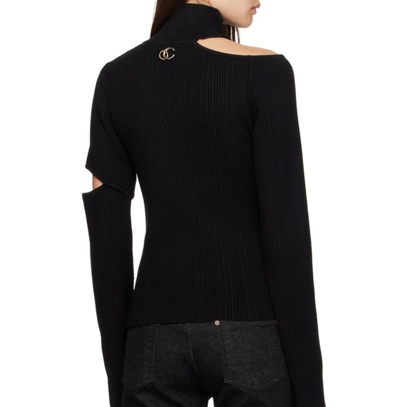 Anderson Bell Jessica turtleneck slit knit black S - Picture 6 of 6